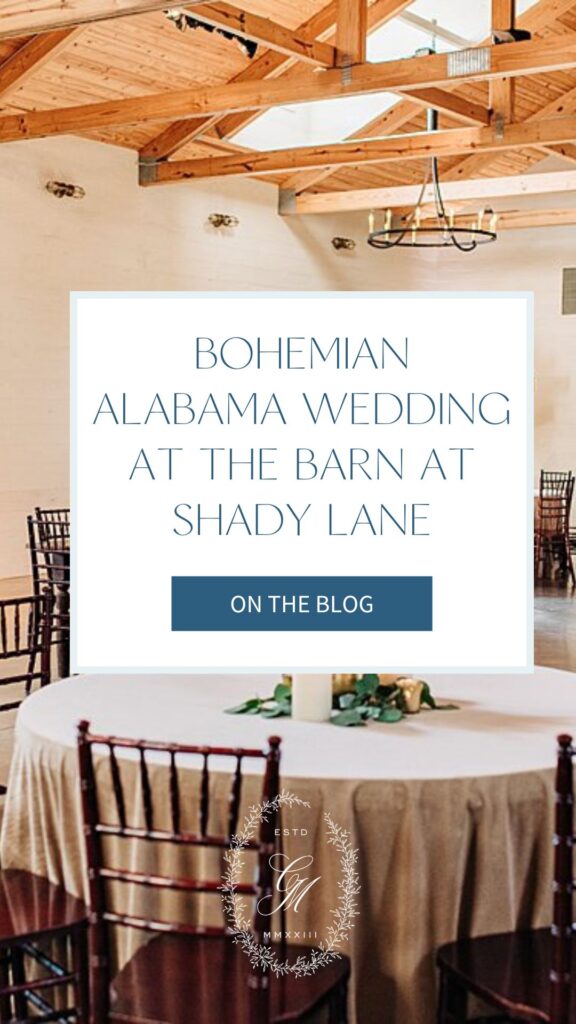 Bohemian Alabama Wedding at the Barn at Shady Lane ; Birmingham Alabama wedding planner