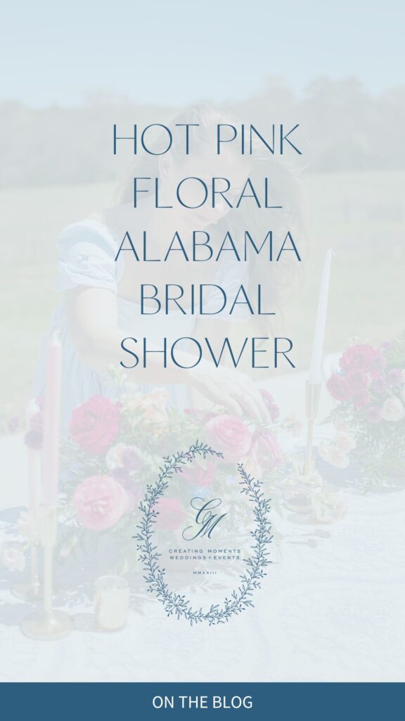 birmingham alabama hot pink bridal shower planner